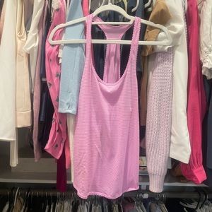 Pink/Gray Striped Lululemon Tank!